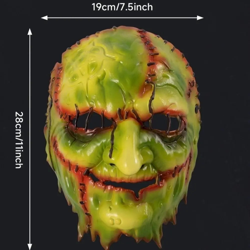 Blood Scar Halloween Witch Mask Facepiece Masquerade Dark Forest Mask Cosplay Old Man Face Scary Killer Devil Mask