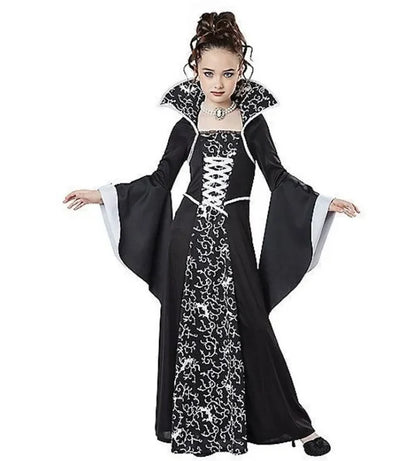 Girls Vampire Witch Costume - kids performance outfit