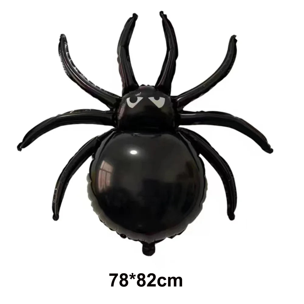 Halloween Party Decor Foil Balloon Skeleton Spider Pumpkin Bloody Eyes Skull Balloon Happy Halloween Party Decor Supplies