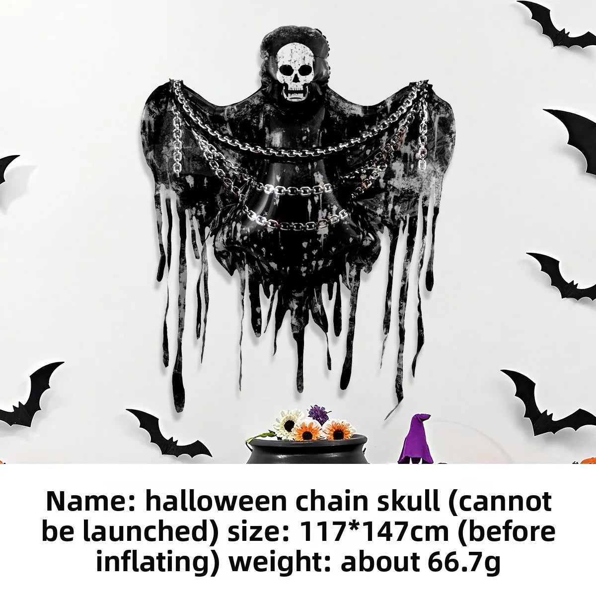 Halloween Home Decoration Balloons Skeleton Pumpkin Ghost Spider Aluminum Foil Balloon for Halloween Party Supplies
