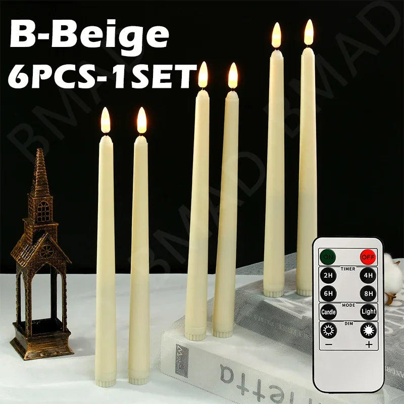 6/12PCS Christmas LED Flameless Candles