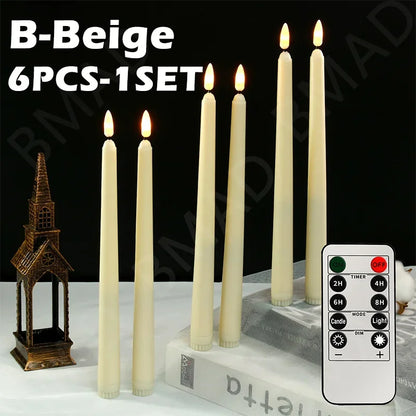 6/12PCS Christmas LED Flameless Candles