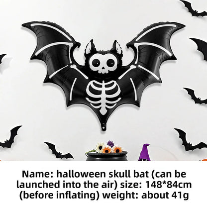 Halloween Home Decoration Balloons Skeleton Pumpkin Ghost Spider Aluminum Foil Balloon for Halloween Party Supplies