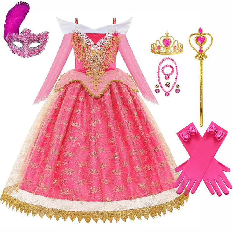 Princess Aurora Costume Dress - girls fairy skirt