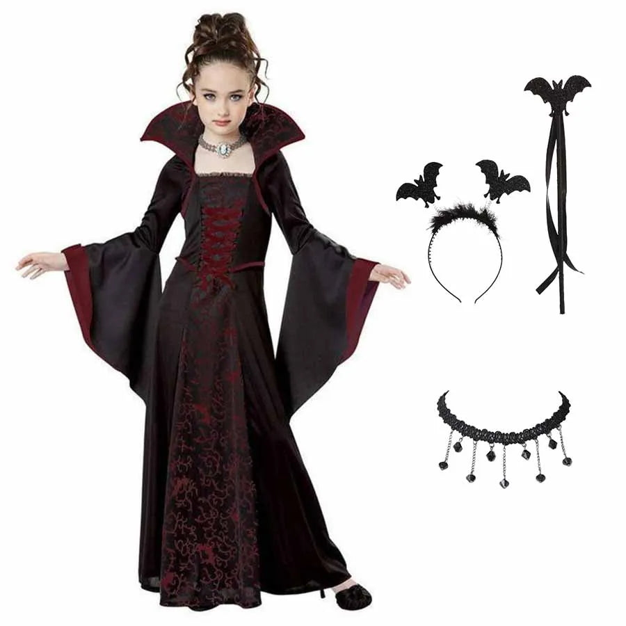 Vampire Tutu Dress - girls gothic carnival costume