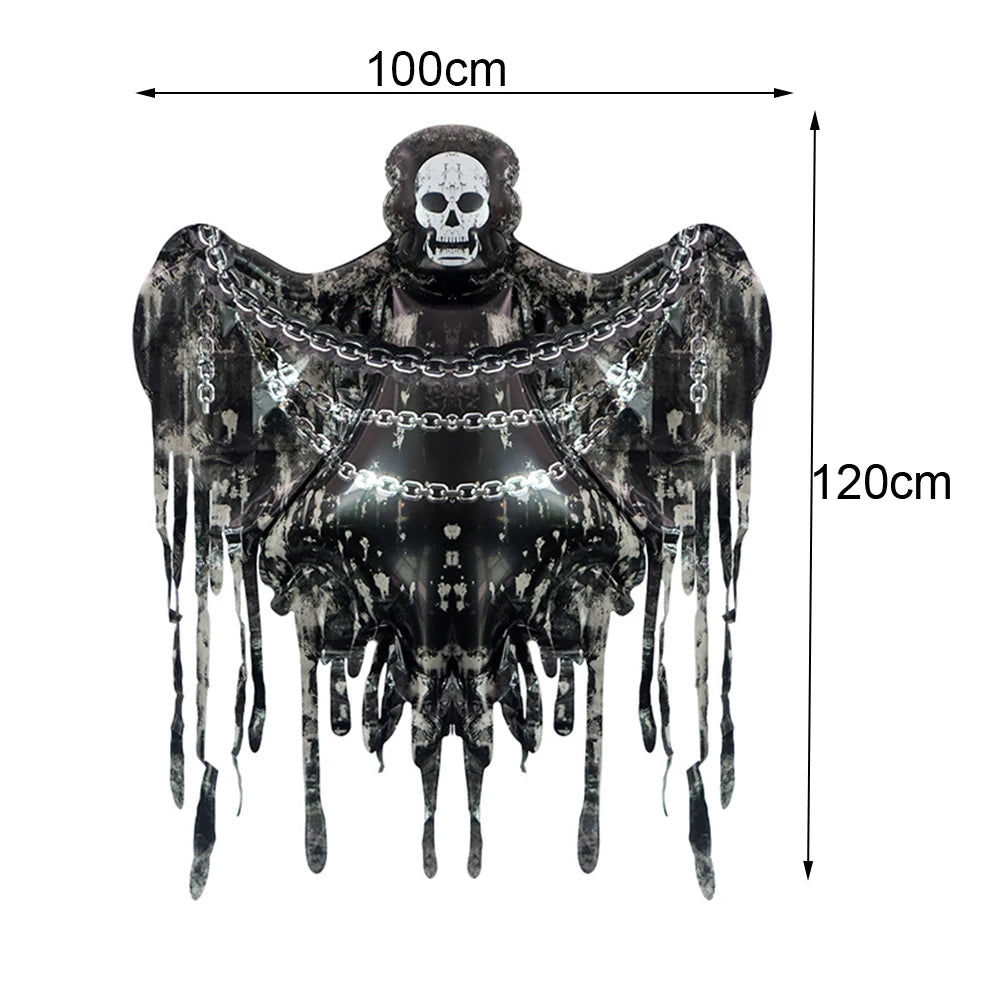 Halloween Party Decor Foil Balloon Skeleton Spider Pumpkin Bloody Eyes Skull Balloon Happy Halloween Party Decor Supplies