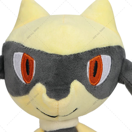 Nuevo Pokémon de Peluche Shiny Riolu Amarillo Muñeco de Peluche Juguete Lindo de Peluche Regalos de Navidad Halloween