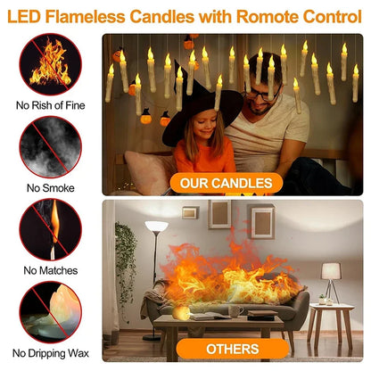 6/12PCS Christmas LED Flameless Candles