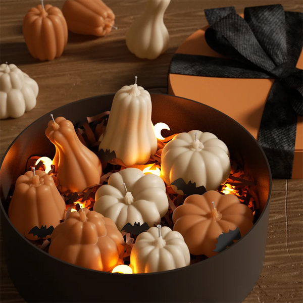 Pumpkin Candle Molds - soy wax Halloween craft