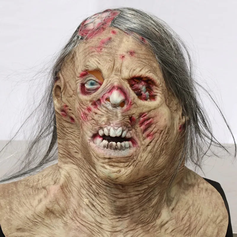 Halloween Zombie Scary Mask Makeup Ball Ghost House Chamber Zombie Trick Prop