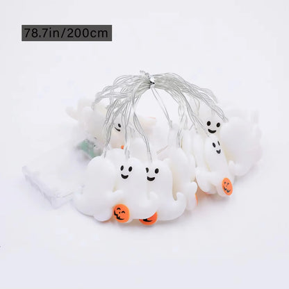 LED Halloween light string Halloween Family Bar Atmosphere Decoration Battery Powered - Excluding Battery