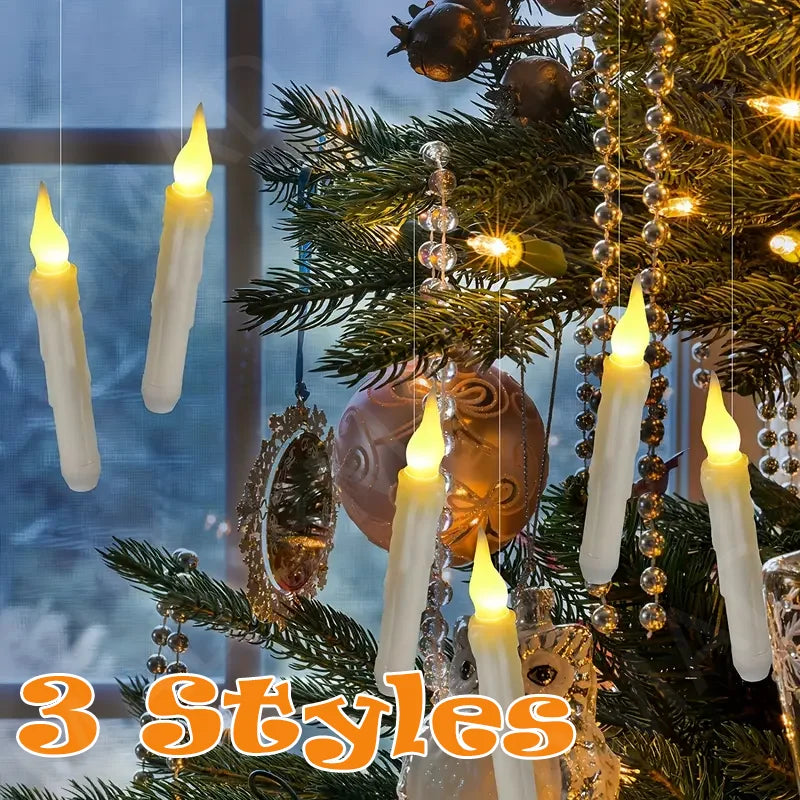 6/12PCS Christmas LED Flameless Candles
