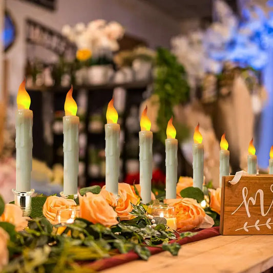 6/12 Velas LED sin llama de Navidad