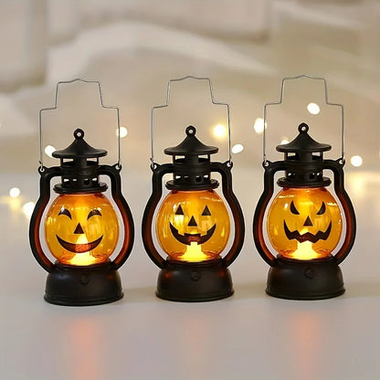 Halloween Hanging Pumpkin Lantern LED Ghost Lamp