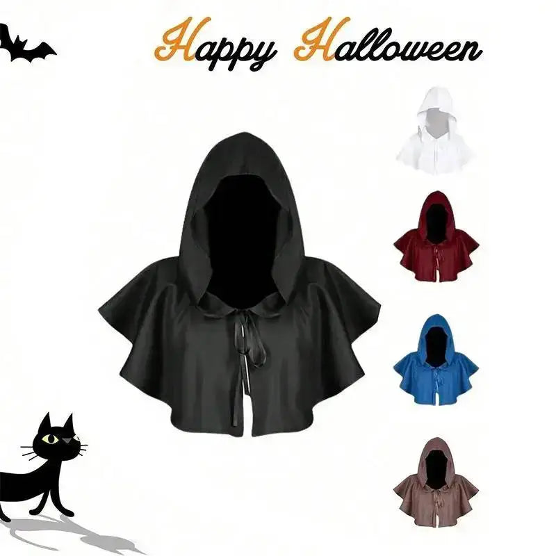 Hot Halloween Supplies Masked Hats Retro Costumes Hooded Cloaks Mages Witches Cosplay Role-playing Costumes Unisex Pullover Caps