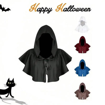 Hot Halloween Supplies Masked Hats Retro Costumes Hooded Cloaks Mages Witches Cosplay Role-playing Costumes Unisex Pullover Caps