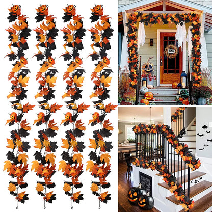 Fall Pumpkin Vine Garland - Thanksgiving mantle decor