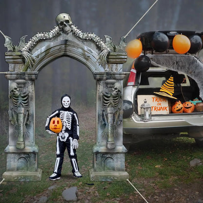 Skeleton Graveyard Decorations - Halloween door banner
