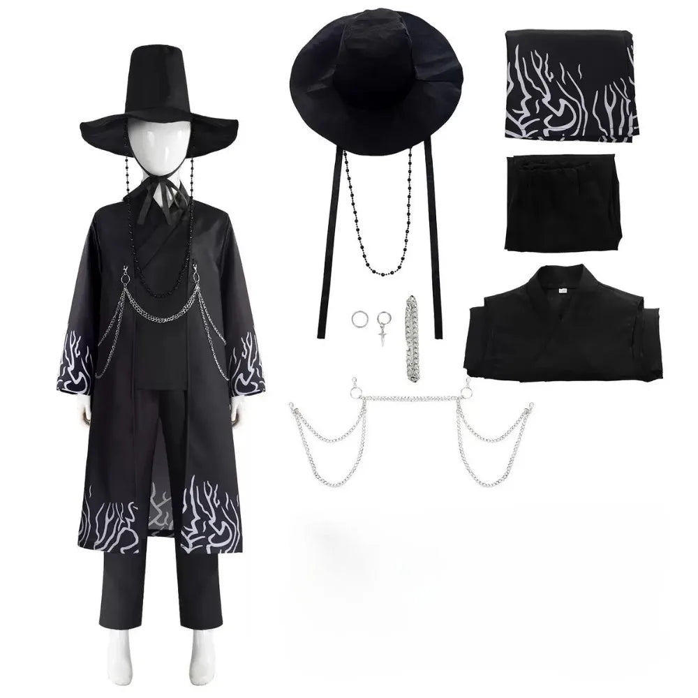 Men's Halloween Costume Set - coat, pants and headgear