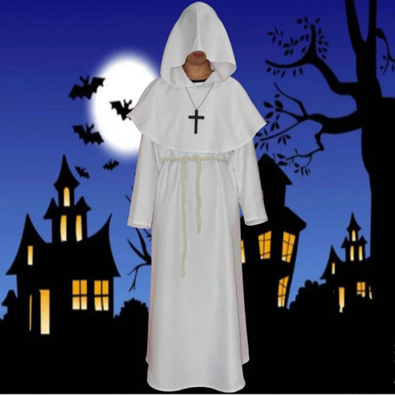 Medieval Monk Costume - wizard and priest robe cosplay