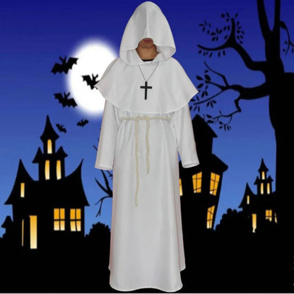 Medieval Monk Costume - wizard and priest robe cosplay