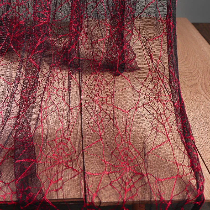 Textura de telaraña roja secreta Malla fina transparente Rayos Malla de perspectiva creativa