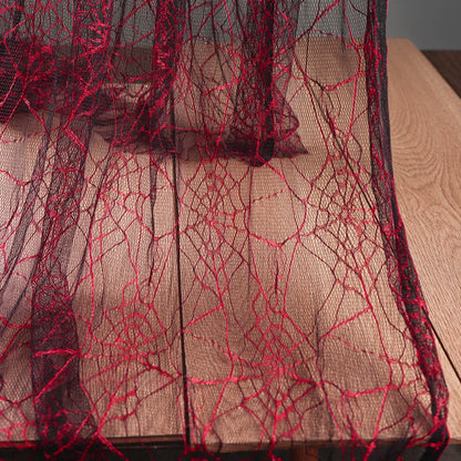 Textura de telaraña roja secreta Malla fina transparente Rayos Malla de perspectiva creativa