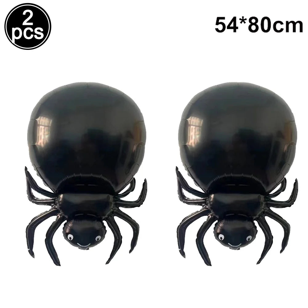 Halloween Party Decor Foil Balloon Skeleton Spider Pumpkin Bloody Eyes Skull Balloon Happy Halloween Party Decor Supplies