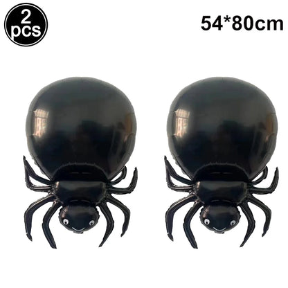 Halloween Party Decor Foil Balloon Skeleton Spider Pumpkin Bloody Eyes Skull Balloon Happy Halloween Party Decor Supplies