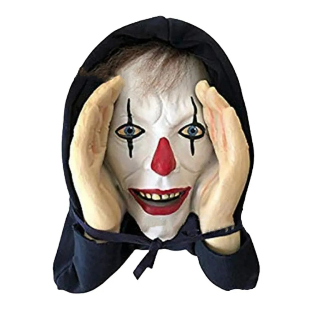 PVC Scary Peeper Freak Sticker Indoor And Outdoor Spooky House Party Scares Window Sticker Window Hanging Mask
