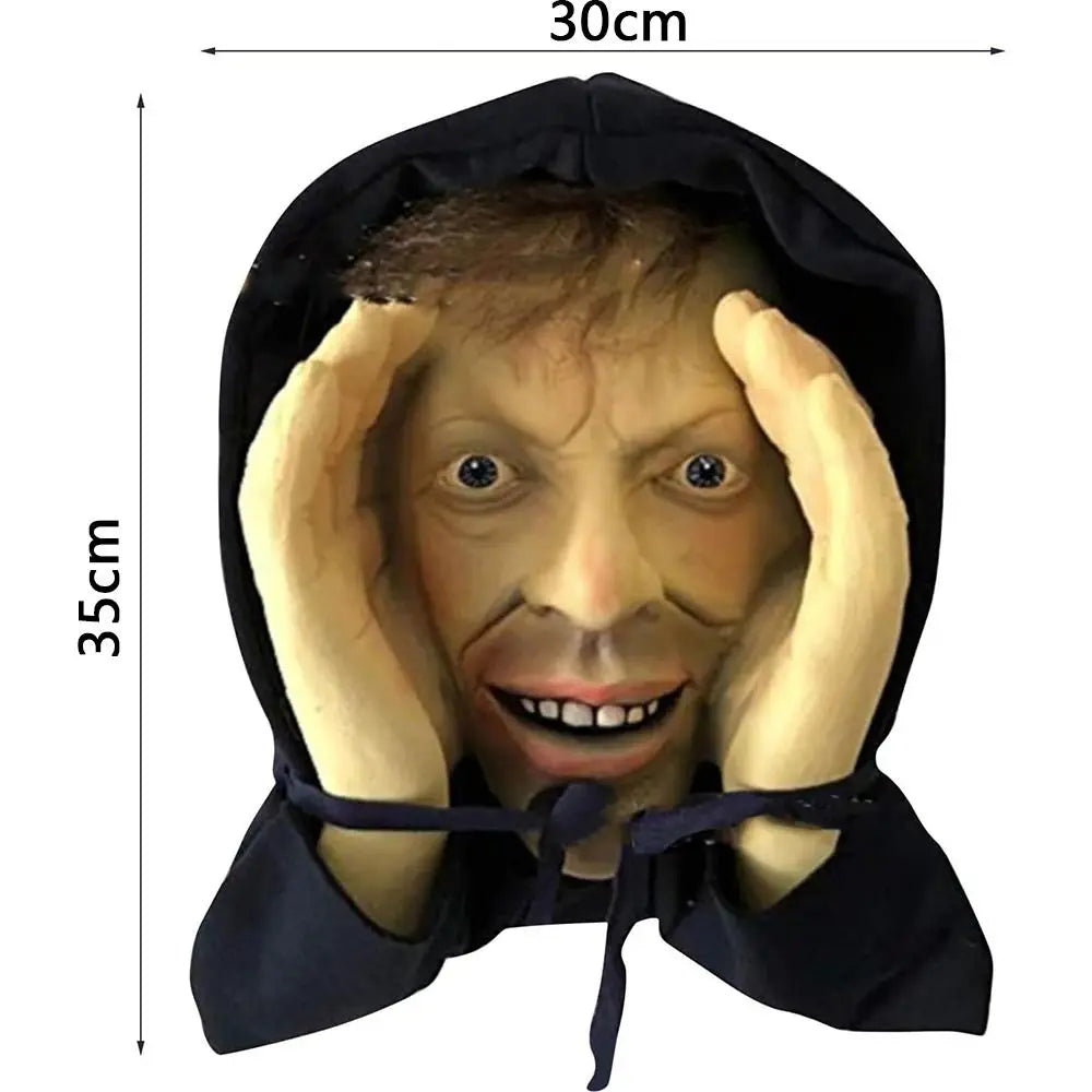 PVC Scary Peeper Freak Sticker Indoor And Outdoor Spooky House Party Scares Window Sticker Window Hanging Mask