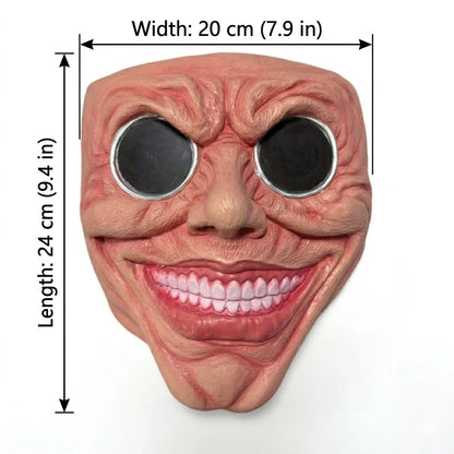 Scary Smile Black Hole Half Face Mask Horror Halloween Cosplay Mask Funny Creepy Party Costume Props Adult Masquerade Masks