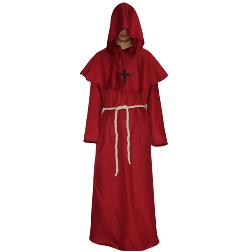 Medieval Monk Costume - wizard and priest robe cosplay