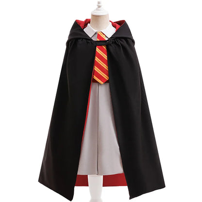 Magic School Costume - girls striped top and cape set