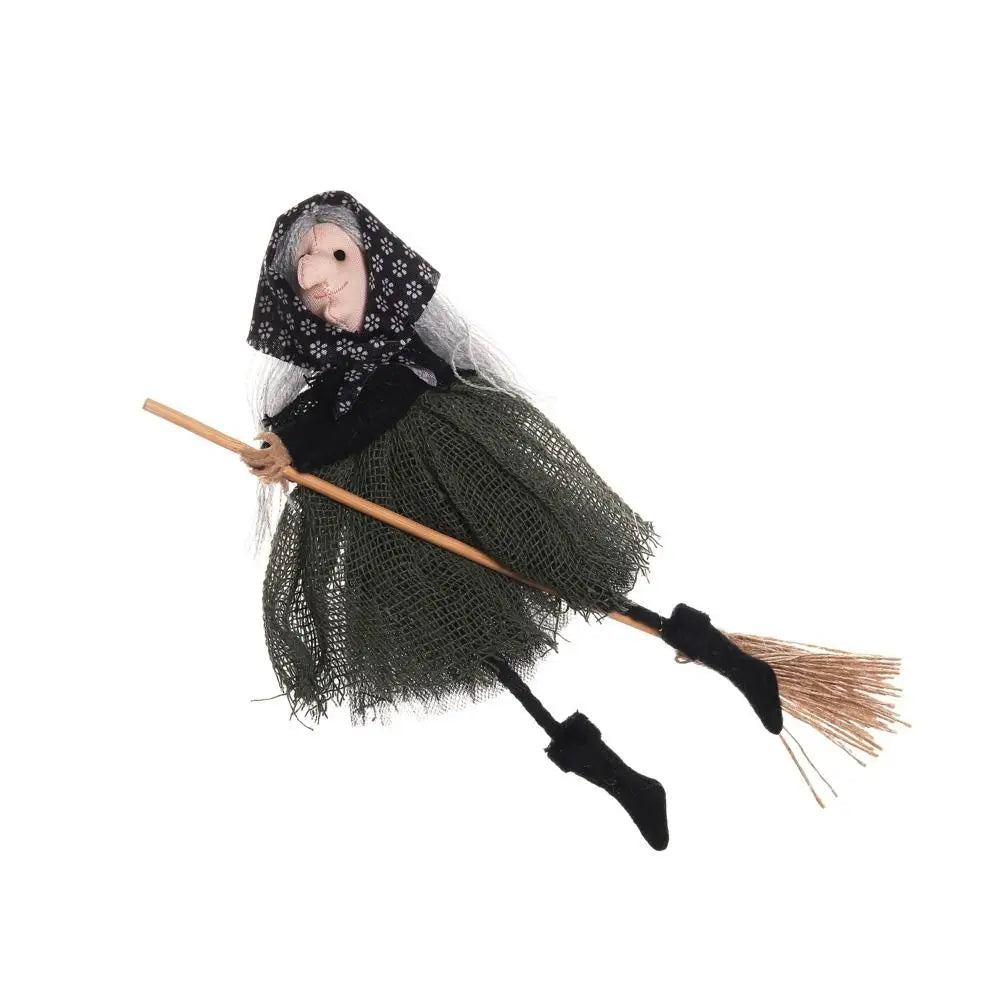 Bruja Colgante Divertida y Linda, Decoración de Bruja para Escoba, Artesanía