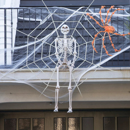 Felpa de simulación de telaraña de Halloween