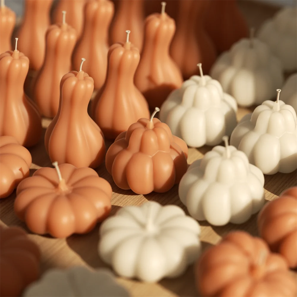 Pumpkin Candle Molds - soy wax Halloween craft