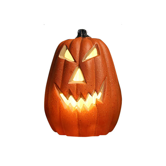 Decoración de calabaza LED de Halloween, luz cálida de Halloween, lámpara de calabaza para suministros de fiesta en casa, accesorios de decoración de habitaciones