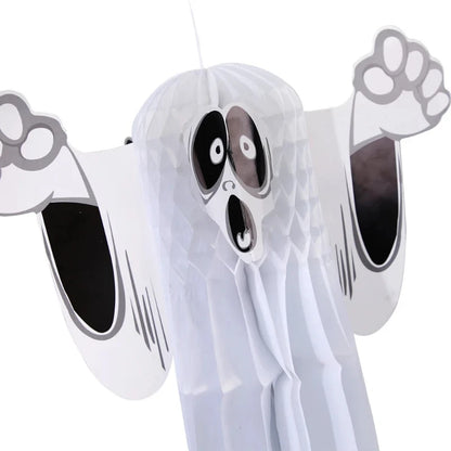 Halloween Three-Dimensional Ghost Pendant Bar Party Decoration Supplies Haunted House Horror Paper Pendant