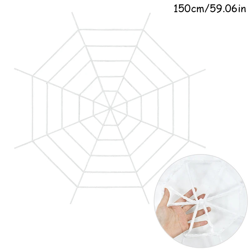 Felpa de simulación de telaraña de Halloween
