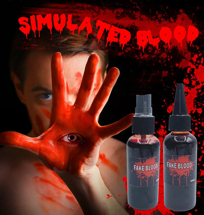 60ml Halloween Fake Blood Halloween Liquid Blood Drops Halloween Simulation Vampire Fake Blood Spray For Cosplay prop.