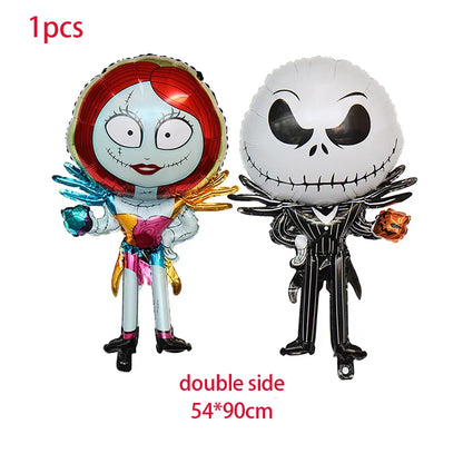 Halloween The Nightmare Before Christmas Birthday Party Decoration Balloon Banner Tableware Cake Topper Party Supplies