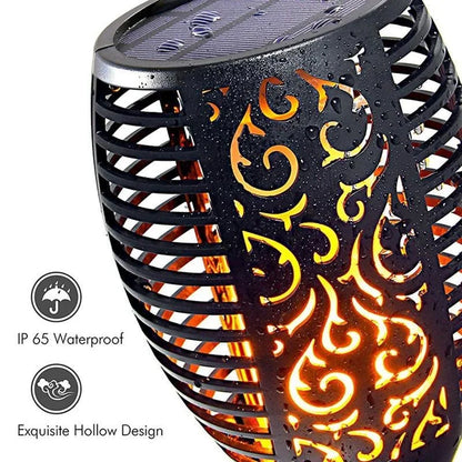 Halloween Decorations 12LEDSolar Flame Light Outdoor Waterproof 12LEDs Torches Landscape Lamp for Outdoor Courtyard Garden Yard