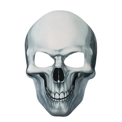 Full Face Halloween Skeleton Mask Luminous Funny Scary Skull Headgear Easy To Wear Spooky Party Cosplay Mask Cosplay