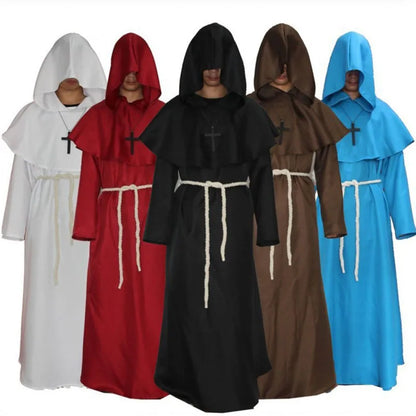Medieval Monk Costume - wizard and priest robe cosplay