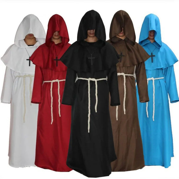 Medieval Monk Costume - wizard and priest robe cosplay