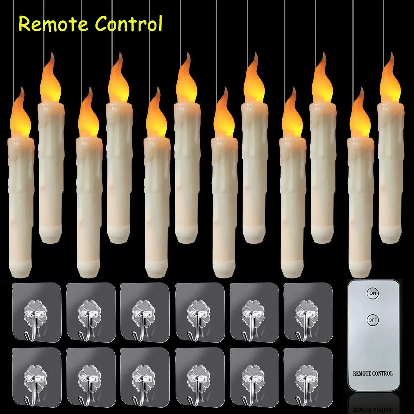 6/12PCS Christmas LED Flameless Candles