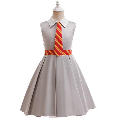 Magic School Costume - girls striped top and cape set